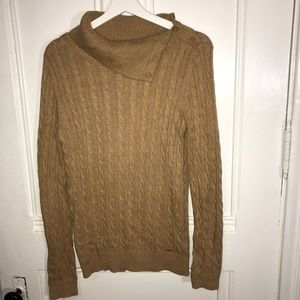 Tommy Hilfiger Cable Knit Turtle Neck Sweater L